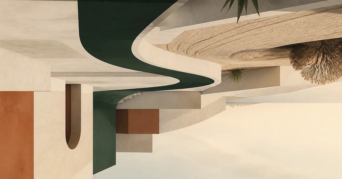 تصميم تحريري تجريدي يرافق دليل: دمياط الجديدة أم المنصورة الجديدة؟ مقارنة تبدأ من حياتك لا من الدعاية